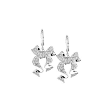Серьги No Name 0,65 carat Round Brilliant Bow-Knot