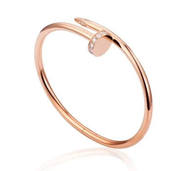 Cartier JUSTE UN CLOU BRACELET, PINK GOLD, DIAMONDS