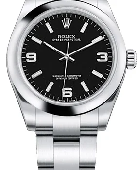 Rolex Oyster Perpetual 31mm Steell 177200 Black